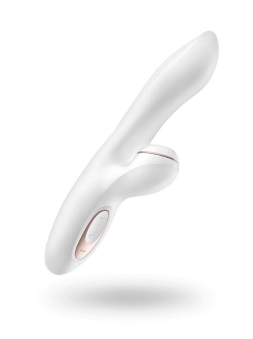 Stimulateur vibromasseur Satisfyer Pro G-Spot Rabbit - Blanc et Or rose