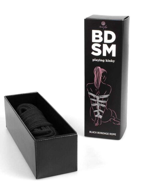 Corde de bondage noire - Secret play - BDSM collection