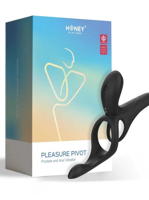 PLEASURE PIVOT Vibromasseur pour couples contrôlé par application - Bleu